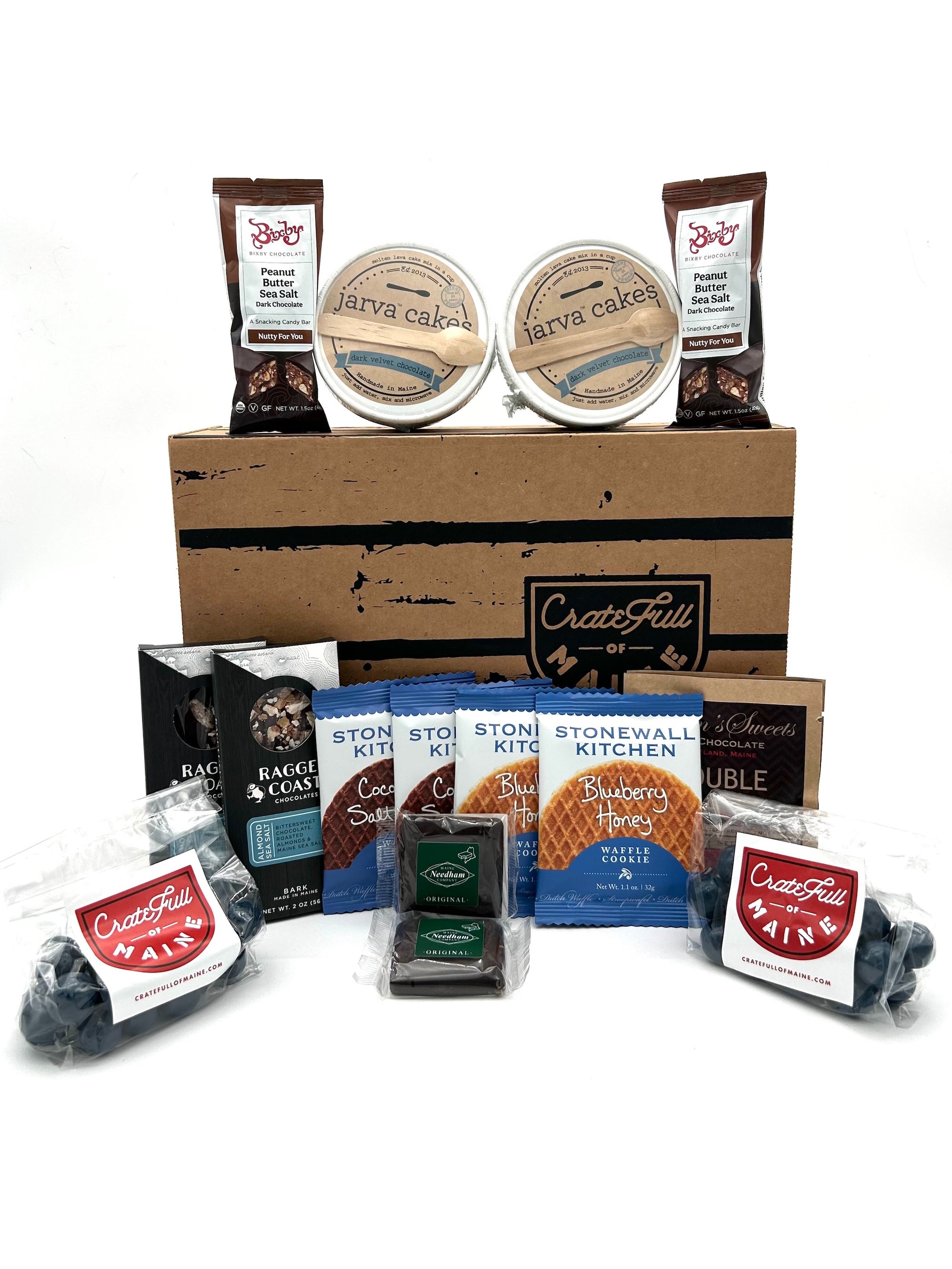 Our Made in Maine Two is Better Than One Crate features double the Made in Maine treats for you and your special companion to share.